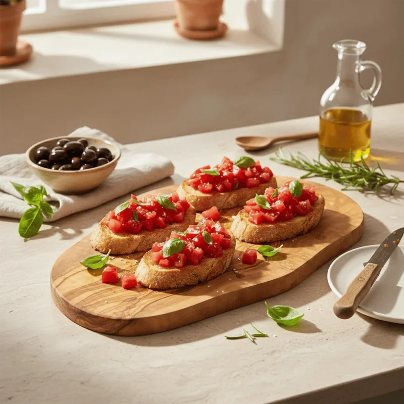 Handcrafted Olive Wood Cutting