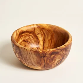 Saladier en bois d’olivier 28 cm – bord régulier
