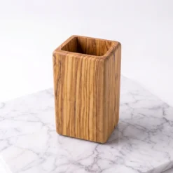Porte-ustensiles en bois d'olivier livré vide