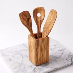 Set de 3 ustensiles avec porte-ustensiles, vue studio